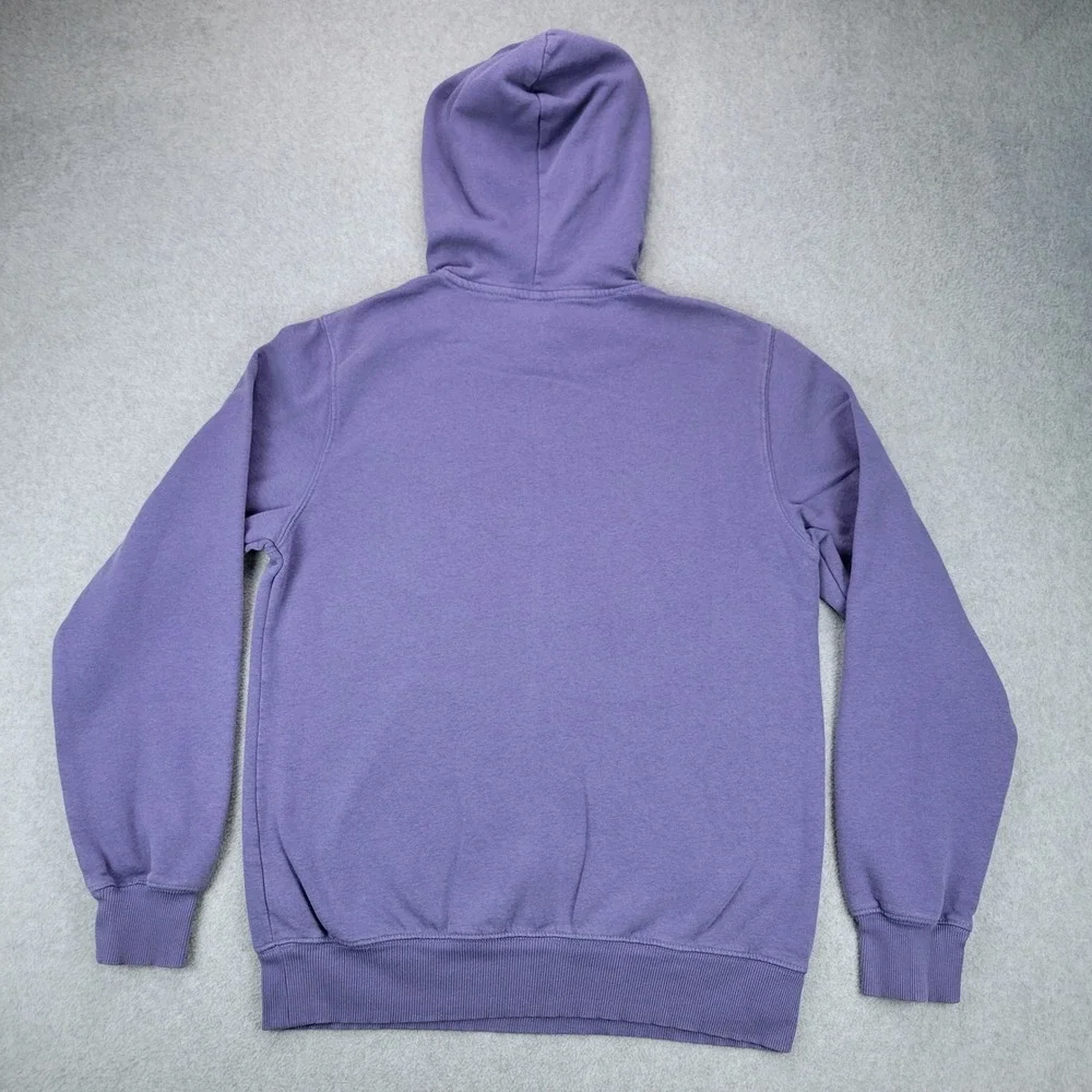 The North Face Hoodie Mens Small Purple Logo Pullover Fleece F23 721556-A7UNL